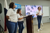 Apreciamos a las tres expositoras del Taller: “Finanzas Personales”, realizado en la Extensión de la UTP en Tocumen.