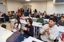 Estudiantes de la UTP presentes en la actividad.