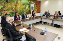 Autoridades de la UTP en la presentación con la Universidad de Tennessee.