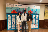 Los estudiantes Rances Tello y Emely Mendieta de la FISC UTP Azuero, obtuvieron el primer lugar del bootcamp con la iniciativa “Dar para recibir”, una estación inteligente de reciclaje con sistema de recompensas.
