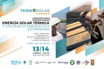 Afiche del Primer Foro de Energía Solar Térmica y Eficiencia Energética en Panamá.