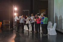 Coro de la parroquia de la Santa Cruz.