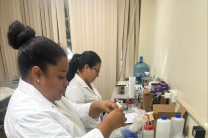 Trabajo de laboratorio Medición de pH en suelo.