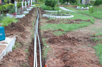 Trabajo de plomería del proyecto 