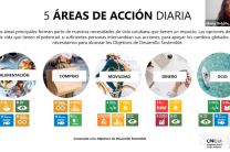 Licda. Gloria Ordoñez, Especialista en Educación Ambiental y Estilos de Vida Sostenible, de la Oficina Regional del El Programa de Naciones Unidas para el Medio Ambiente, (PNUMA).