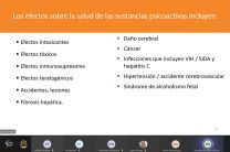 Efectos del abuso de sustancia.