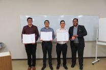 Delegación de la Universidad Tecnológica de Panamá recibieron certificados.