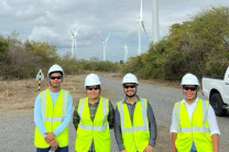 Visita a AES en el parque eólico 
