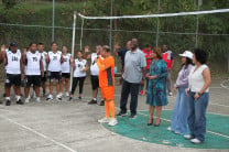 El profesor Andrés Sánchez, realizó la juramentación de los jugadores.