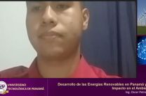 Estudiante Jaime Cardenas, expone la situación energética en Panamá.