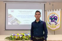 Yomar Pinto, estudiante de la Licenciatura en Ingeniería Civil del Centro Regional de Veraguas, sustentó su trabajo de graduación correspondiente a una práctica profesional el 15 de julio.