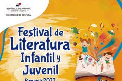 festival de literatura infantil y juvenil. Es el afiche promocional de la actividad organizada por el Ministerio de Cultura