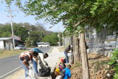 UTP Coclé celebra el Dia Mundial de la Tierra, limpieza de calles, en Penonomé.