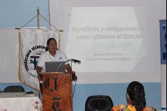 Licda. Roxana Rodríguez, Relacionista Pública del SIACAP.
