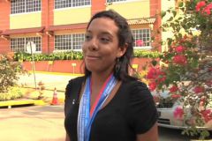 Alba Esther estudia la carrera de Licenciatura en Redes Informáticas.