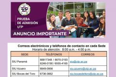 UTP aplica Prueba de Admisión 2021