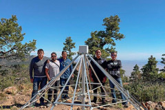 Instalación de los instrumentos CALLISTO en Baja California.