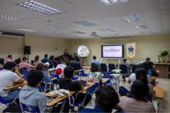 La organización de las actividades estuvo a cargo del Mgtr. Román Acosta, Coordinador de Extensión de la Facultad de Ciencias y Tecnología, con el apoyo de docentes, estudiantes y personal administrativo, quienes contribuyeron al desarrollo de la programación conmemorativa.