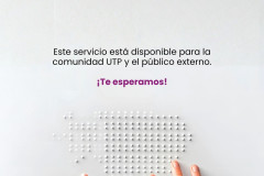 Biblioteca Central de la UTP es más inclusiva  Para usuarios con discapacidad visual o visión reducida