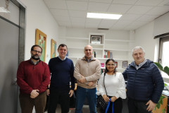 Dr. Ignacio Arranz, Dr. Francisco Arango, Dr. Carlos Galán, Mgtr. Emily Ortiz y Dr. José Suárez