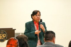 La Dra. Aracelly De León, Directora del Instituto de la Mujer, de la Universidad de Panamá, dictó la conferencia.