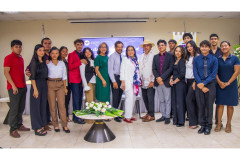 Estudiantes de primer ingreso de la Licenciatura en Comunicación Ejecutiva Bilingüe.