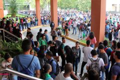 Estudiantes de la UTP en Campus Central.