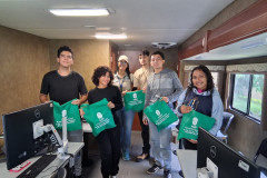 Estudiantes de primer año de Estudios Generales de Ingeniería del Centro Regional de Veraguas realizaron una visita al ASEP Móvil, el viernes 25 de julio.