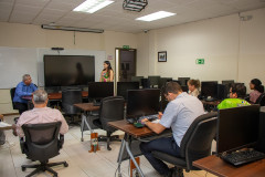 Autoridades del Centro Regional de Veraguas mantuvieron una primera reunión con los estudiantes líderes de la XVI Ceremonia de Imposición de Cascos, el 15 de julio.