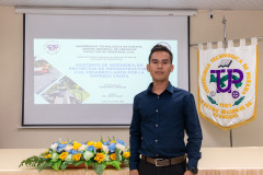 Yomar Pinto, estudiante de la Licenciatura en Ingeniería Civil del Centro Regional de Veraguas, sustentó su trabajo de graduación correspondiente a una práctica profesional el 15 de julio.