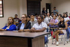La comunidad universitaria del Centro Regional de Veraguas participó del Foro Presidencial "Ambiente, Energía, Tecnología y Educación", el jueves 21 de marzo. Créditos: Melvin Mendoza.