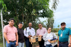 Investigadores en la instalación.