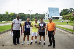 Foto grupal de la actividad de maratón.