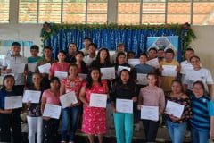 Participantes del curso de informática 