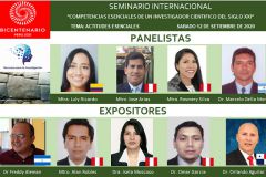 Expositores y panelistas del seminario.