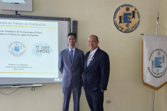 Luis Mendoza y el Dr. Danilo Cáceres, asesor.