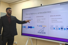 Estudiante Edilberto Duncan Flores, de la Licenciatura en Ingeniería de Sistemas y Computación de la FISC.