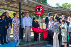  Develación del letrero del programa en los predios del Centro Regional.