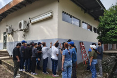 UTP Chiriquí transforma el reciclaje en arte con su nuevo mural ecológico