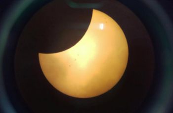 Observación del Eclipse en el Observatorio de la UTP. 
