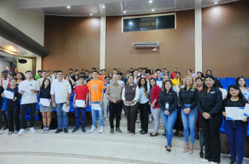 Estudiantes de la UTP Chiriquí son reconocidos por su labor como tutores en Campamento Juvenil 