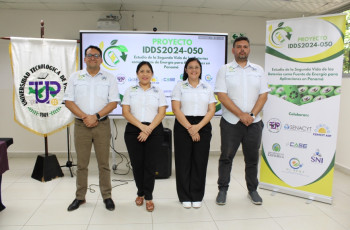 Docentes y estudiantes de la UTP Chiriquí conocen avances del estudio sobre baterías de segunda vida en Panamá