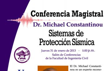 El Dr. Michael Constantinou es un experto en sistemas de protección sísmica.