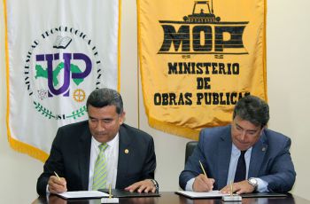 UTP y MOP Firman convenio de Cooperación Interinstitucional
