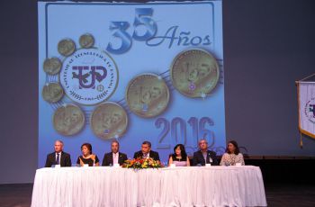 Misa de Aniversario y entrega de Pines en la UTP. 