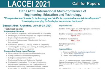Afiche conferencia LACCEI-2021.
