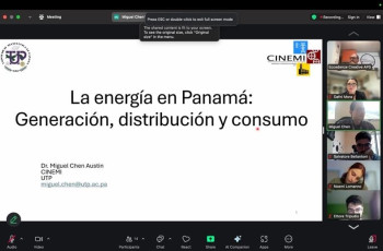 El Dr. Miguel Chen Austin, Docente / Investigador del CINEMI – UTP dictó conferencia a estudiantes de la Universidad de Calabria, Italia sobre Energía en Panamá.