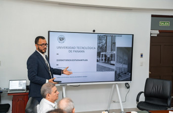 Autoridades de la UTP presentan al Ministro José Ramón Icaza el anteproyecto para los dormitorios universitarios de la UTP 