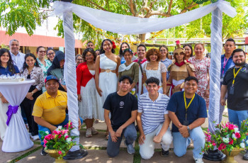 La actividad se realizó en el jardín central del Centro Regional.