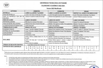 Calendario verano 2023.